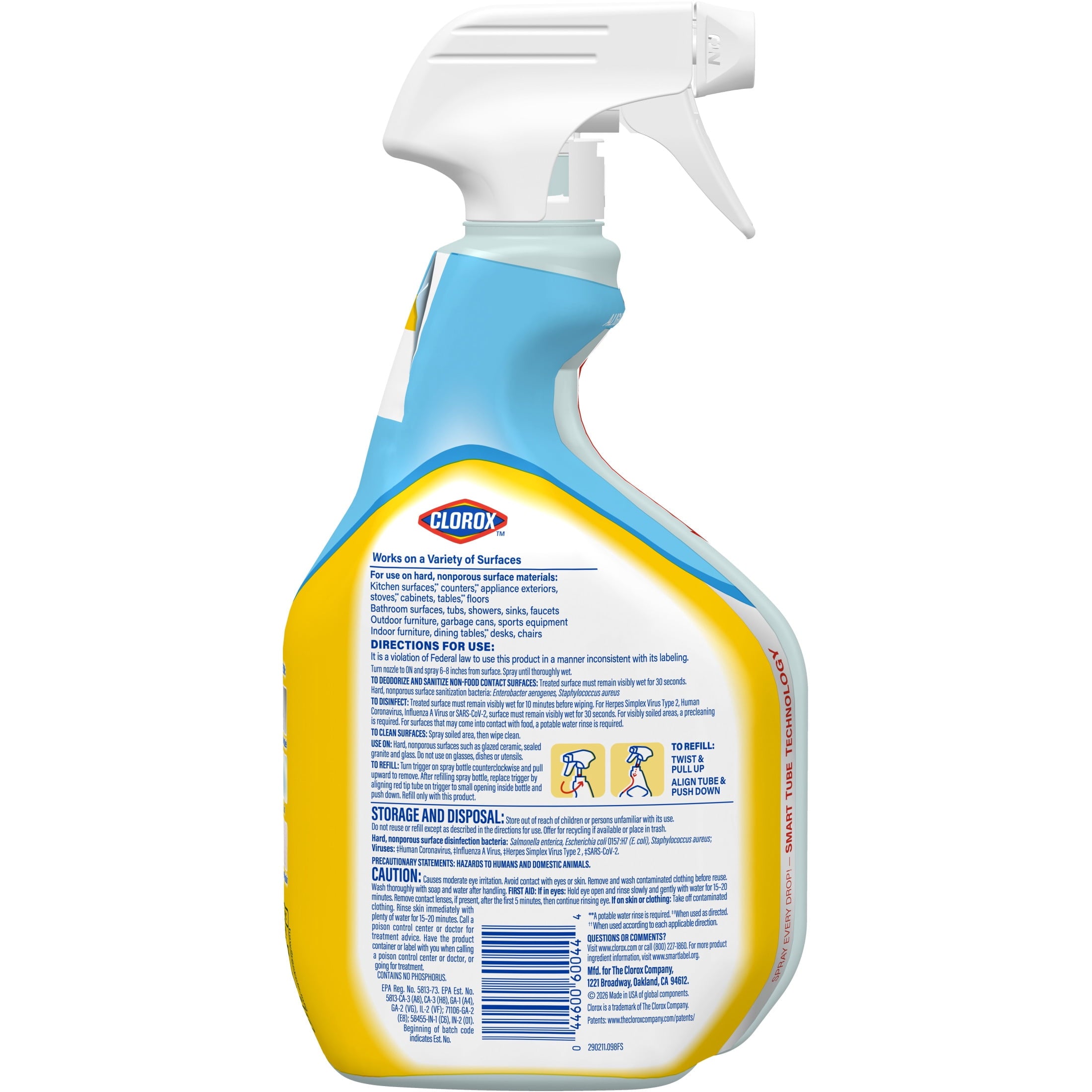 Clorox Disinfecting Bleach-Free All-Purpose Cleaner - Crisp Lemon, 32 fl oz