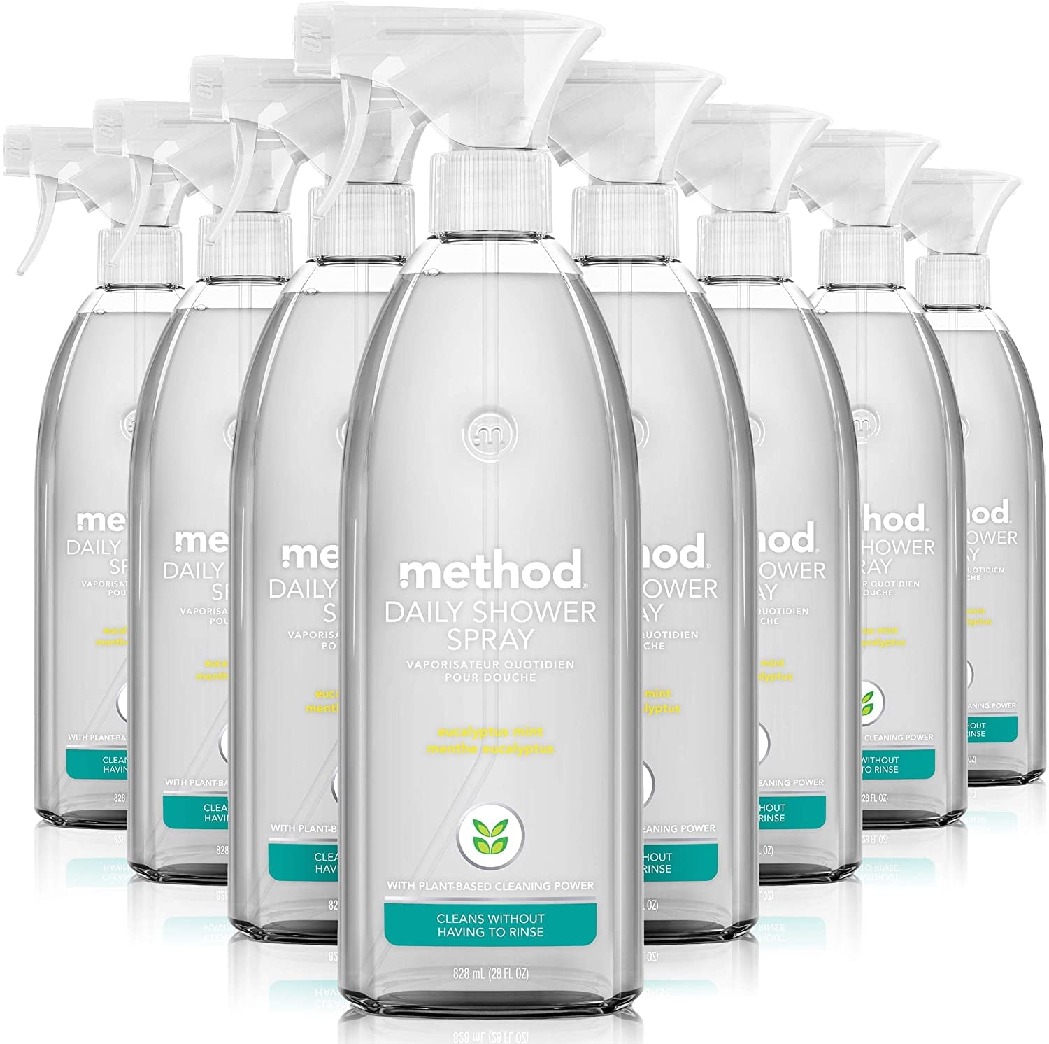 (Pack of 8) Method Home Care Cleaner Shower Eucalyptus Mint 28 Oz
