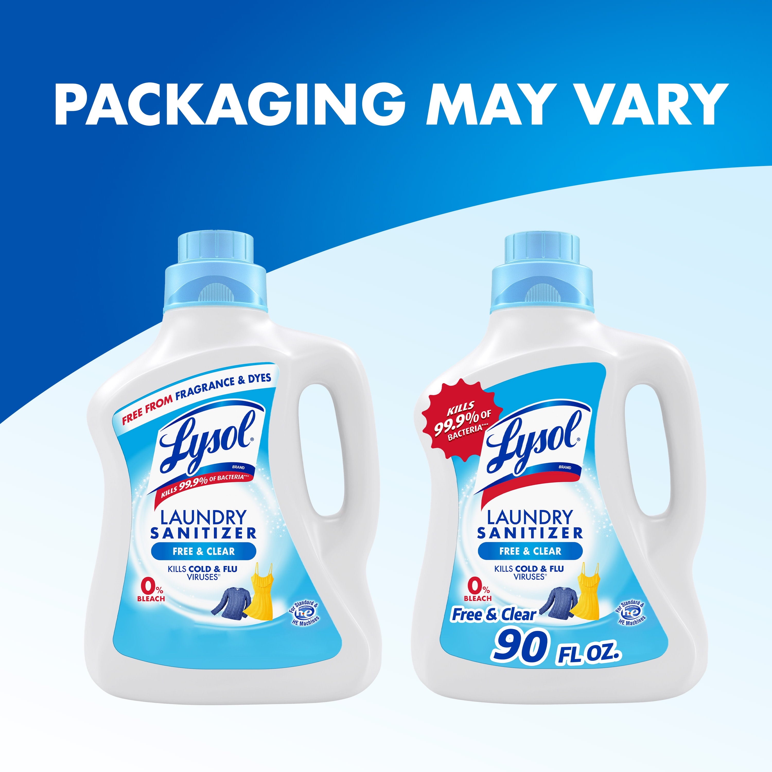 Lysol Laundry Sanitizer Additive Sanitizing Liquid for Clothes and Linens - Unscented, 90 oz