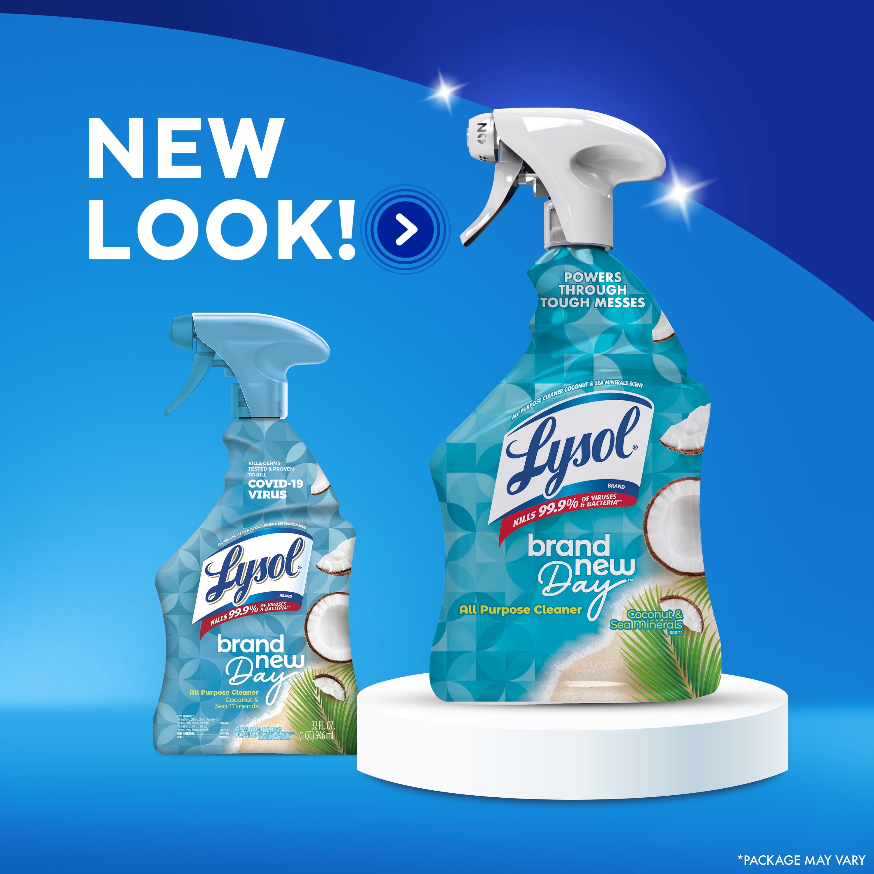 Lysol® All-Purpose Cleaner - Sanitizing and Disinfecting Spray, to Clean and Deodorize, Coconut & Sea Minerals Scent, 32 fl oz