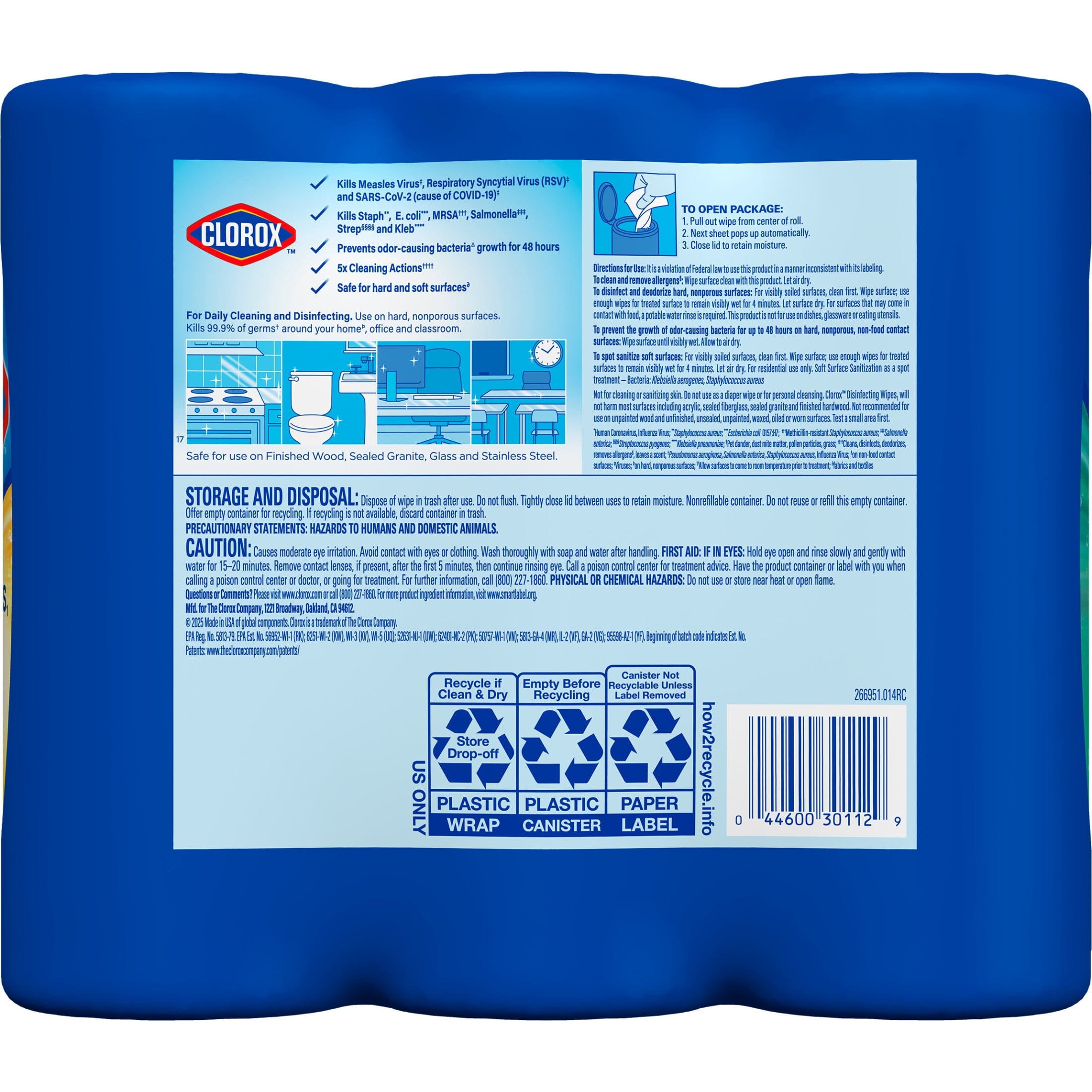 Clorox Disinfecting Cleaning Wipes Variety Pack - Bleach Free, Fresh Scent and Crisp Lemon, 35 Count Each, Pack of 3