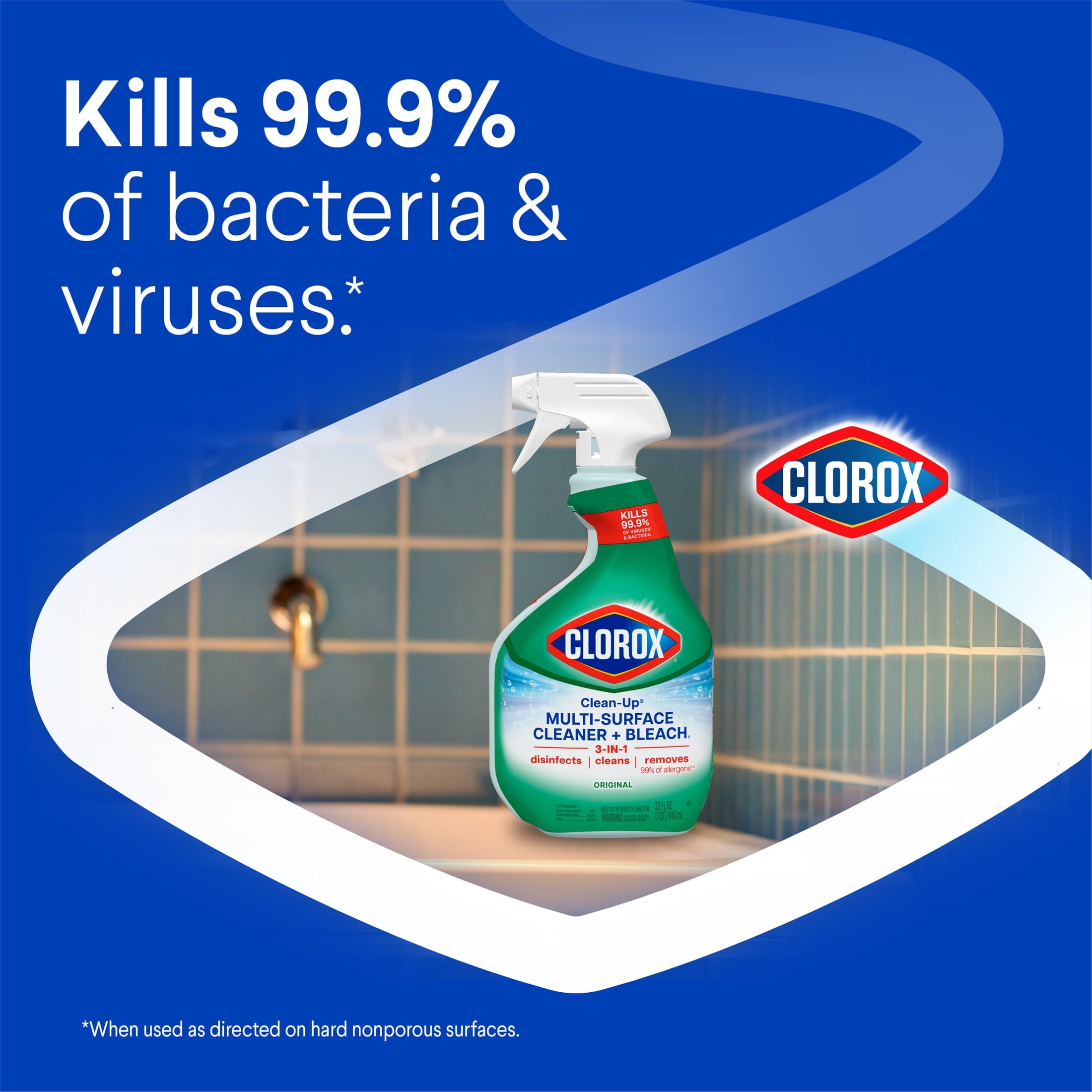 Clorox Clean-Up All-Purpose Cleaner Spray with Bleach - Spray Bottle, Original, 32 fl oz