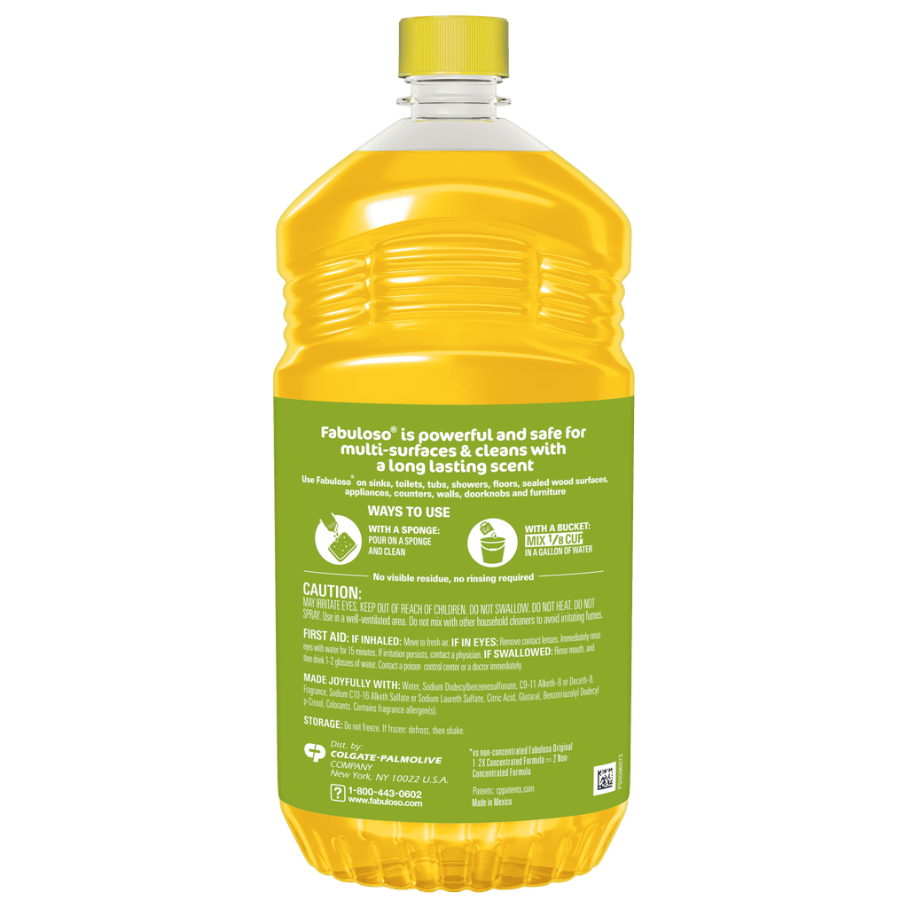 Fabuloso 2X Multi-Purpose Cleaner - No Rinse Floor Cleaner, Long-Lasting Freshness, Pineapple Scent, 56 fl oz - 2-Pack