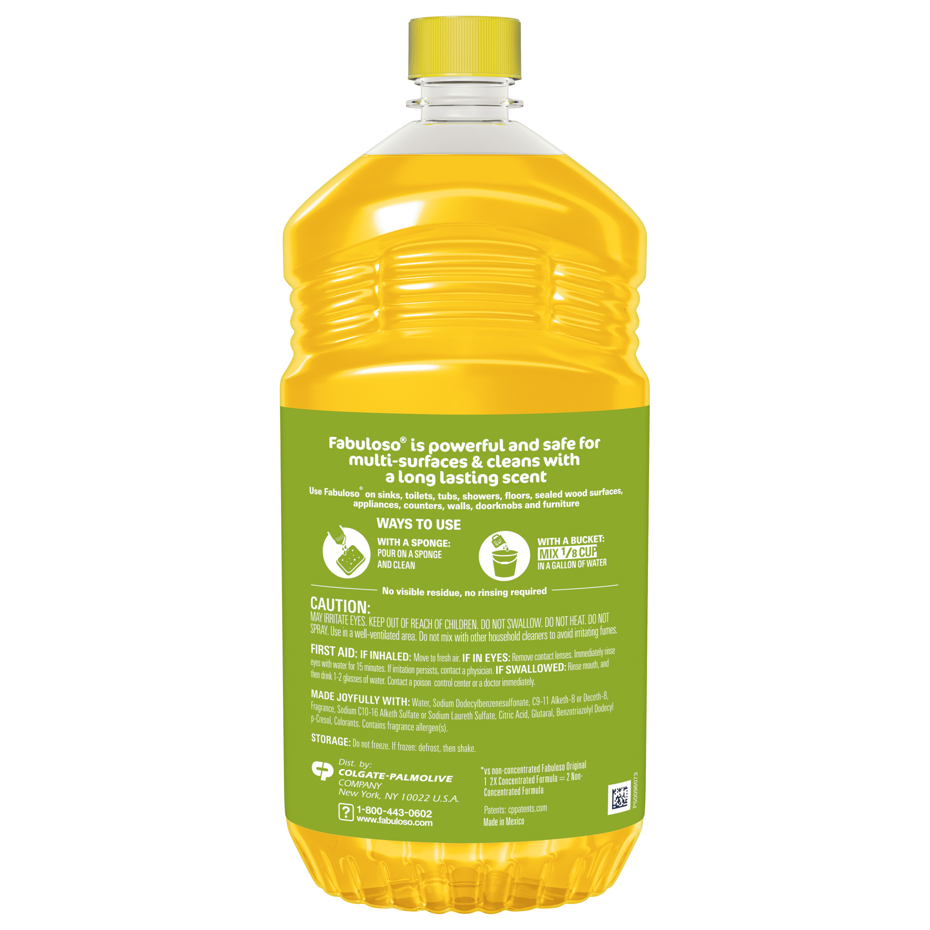 Fabuloso 2X Multi-Purpose Cleaner - No Rinse Floor Cleaner, Long-Lasting Freshness, Pineapple Scent, 56 fl oz - 2-Pack