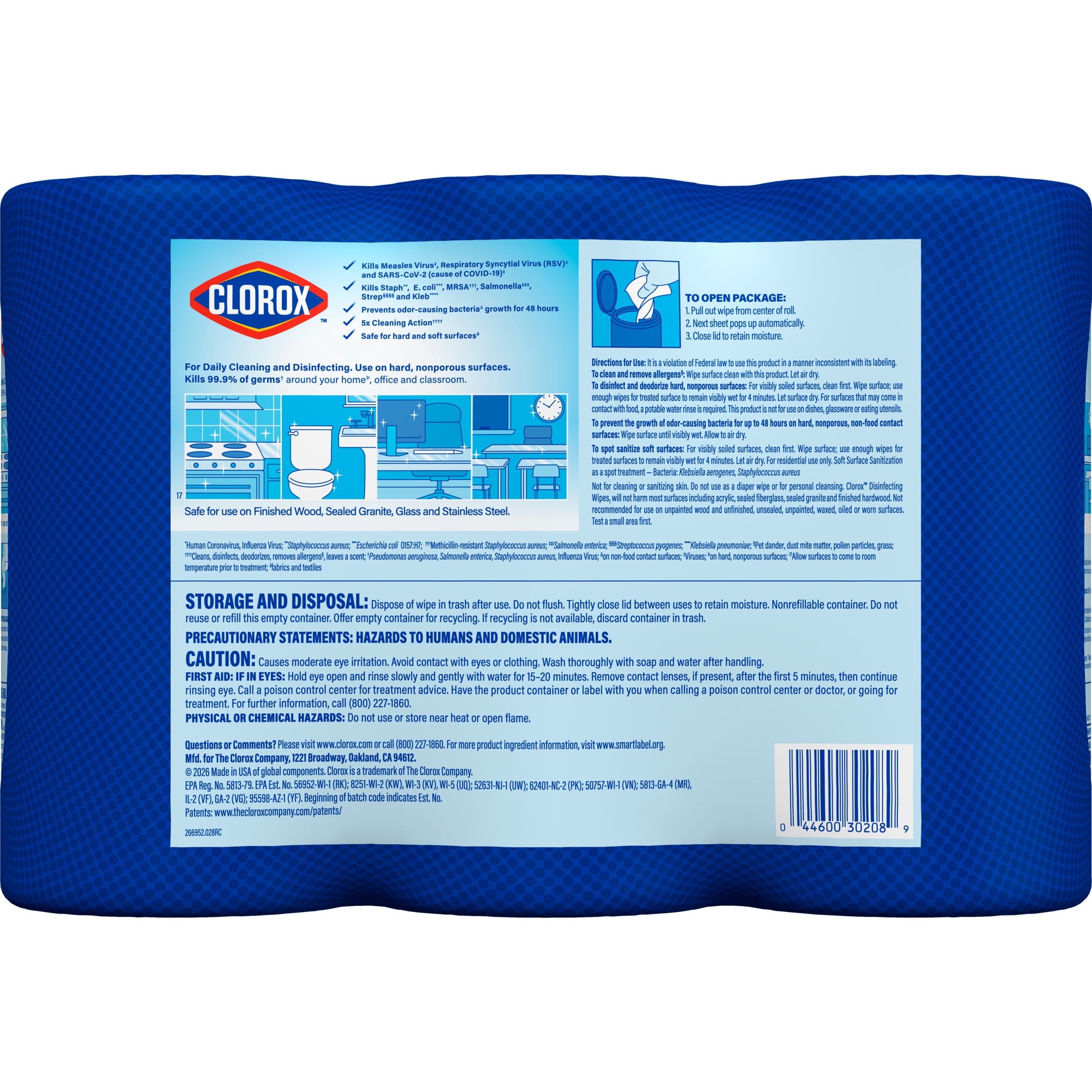 Clorox Disinfecting Cleaning Wipes Back to School Variety Pack - 75 Count Each, Pack of 3