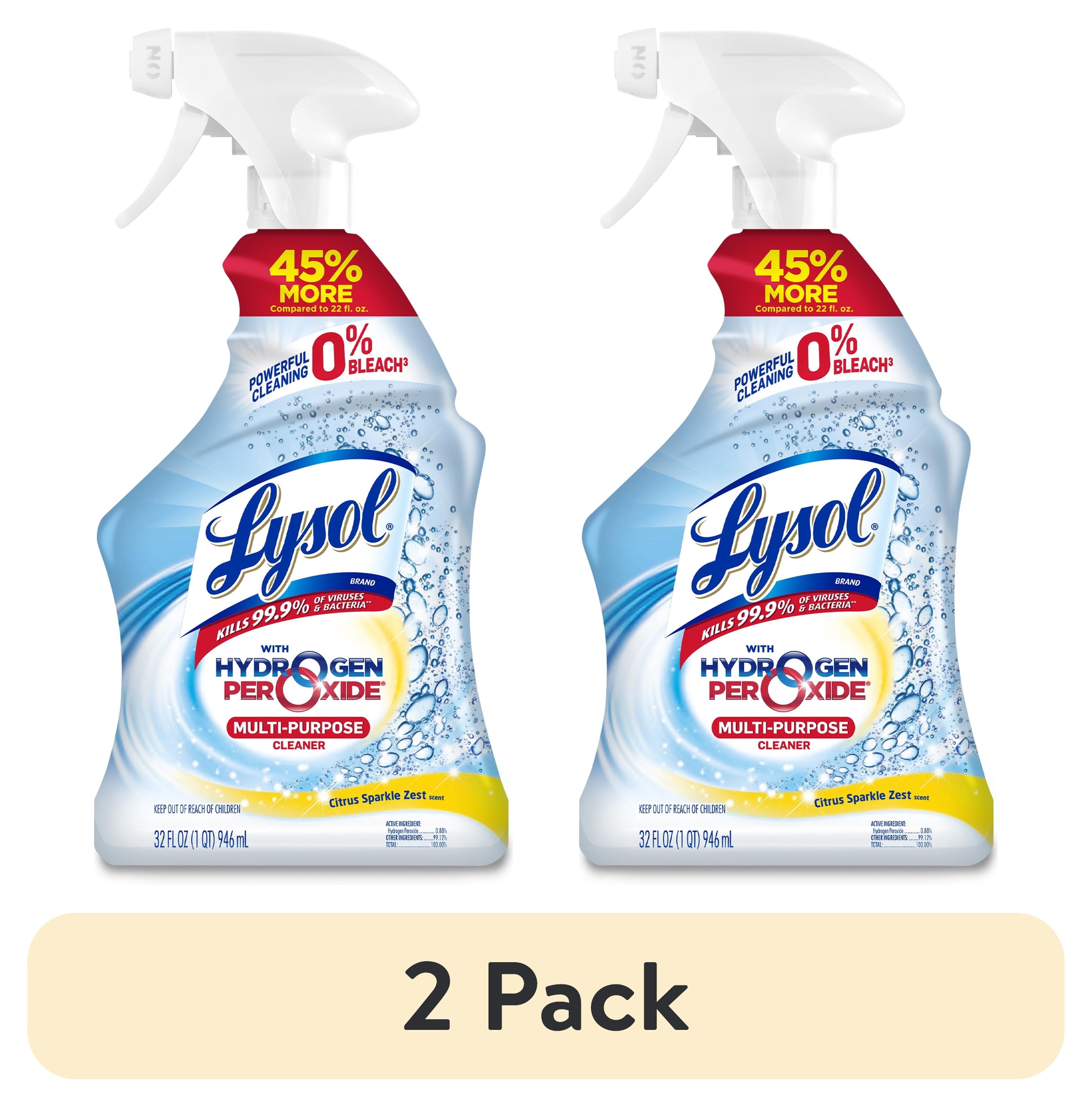 Lysol Bleach Free Hydrogen Peroxide Multi-Purpose Cleaner - Citrus 32 fl oz - 2-Pack