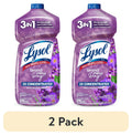 Lysol All-Purpose Cleaner - 2X Concentrated Multi-Surface Disinfectant Floor Cleaner for Mopping Solution, for Bathroom & Kitchen, Lavender & Cotton Blossom, 48 fl oz - 2-Pack
