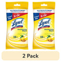 Lysol To Go Disinfectant Wipes - Lemon and Lime Blossom, 15 Count - 2-Pack