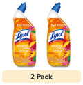 Lysol Toilet Bowl Cleaner Clinging Gel - Disinfecting Bathroom Cleaner and Toilet Bowl Stain Remover, Mango & Hibiscus Scent, 24 fl oz - 2-Pack