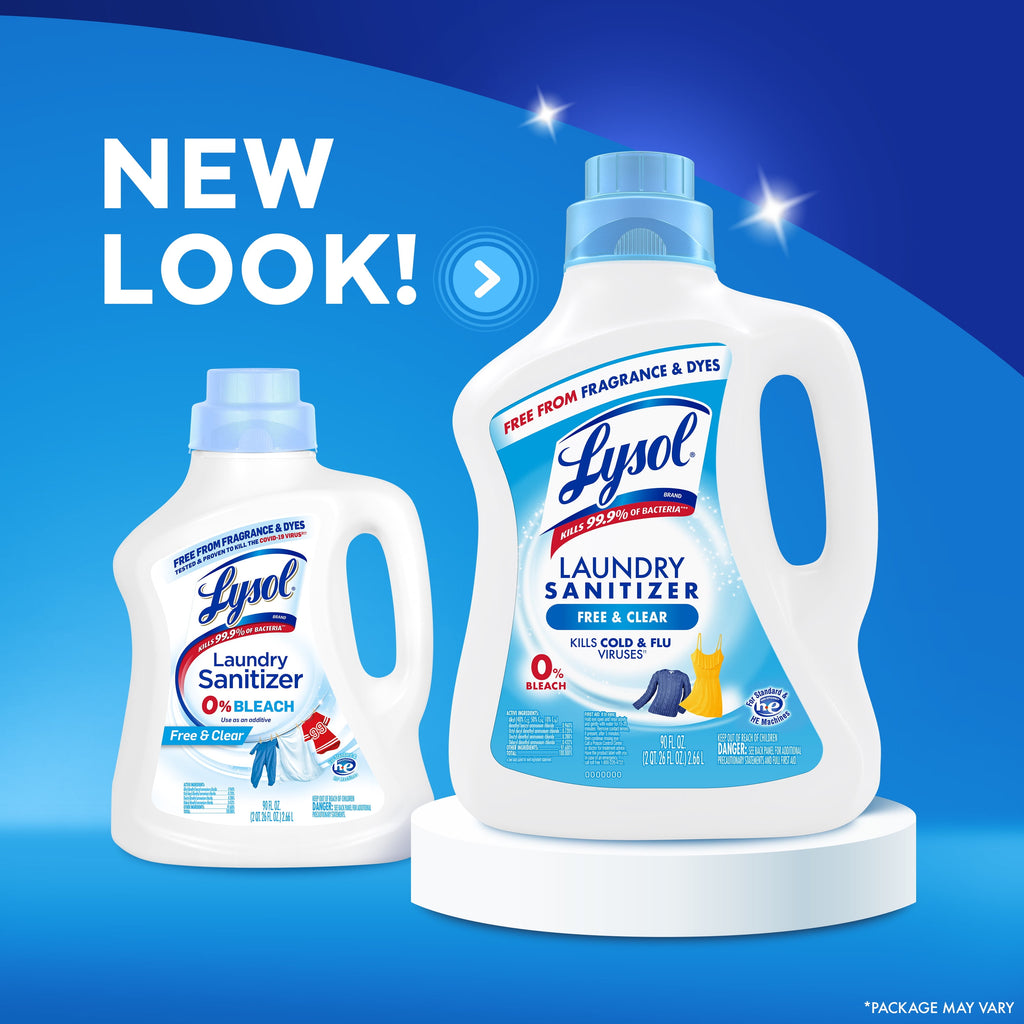 Lysol Laundry Sanitizer Additive Sanitizing Liquid for Clothes and Linens - Unscented, 90 oz