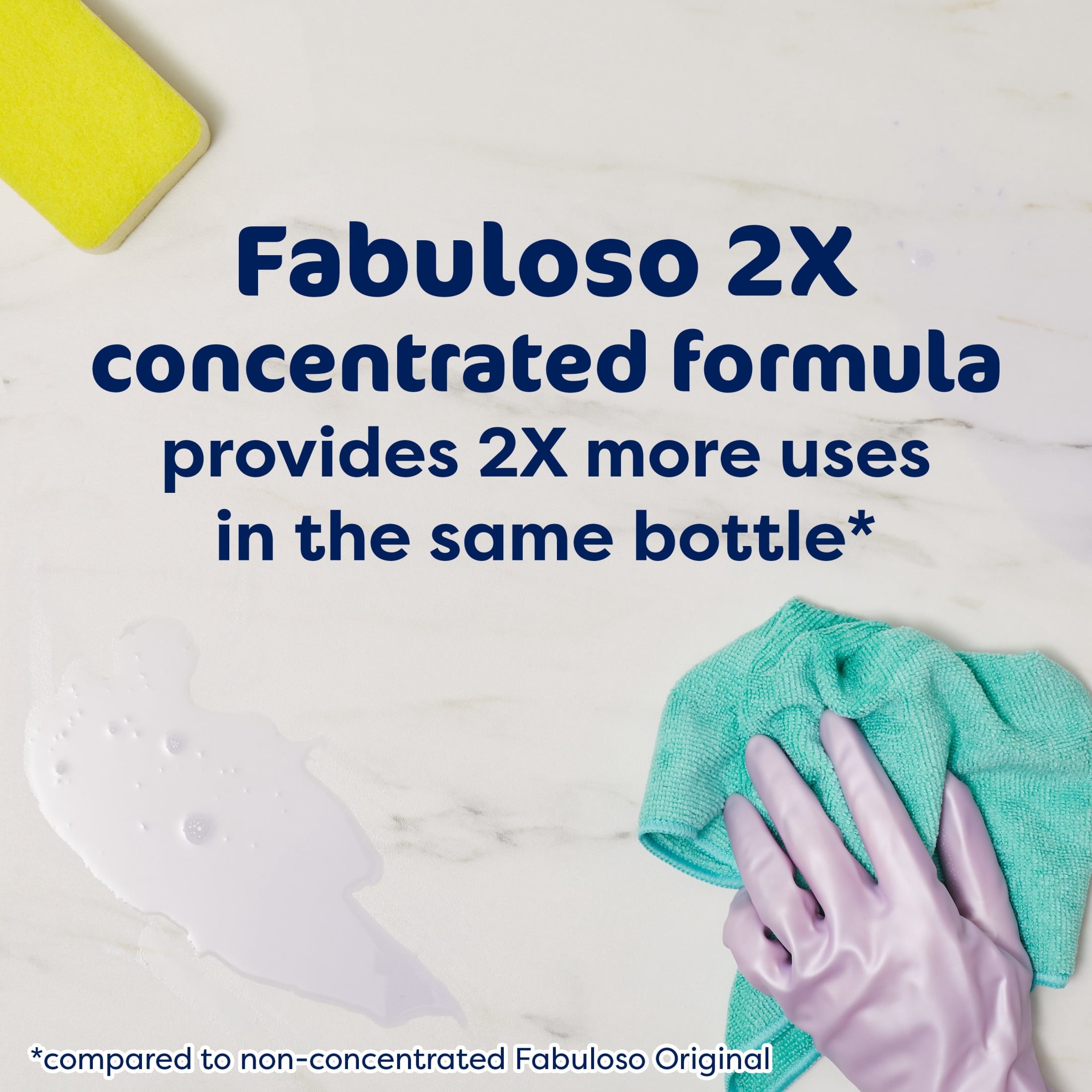 Fabuloso 2X Multi-Purpose Cleaner - No Rinse Floor Cleaner, Refreshing Lemon Scent, 169 fl oz