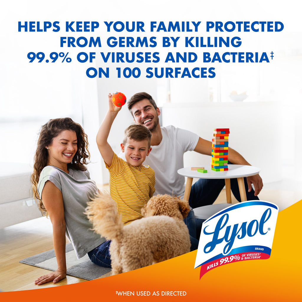 Lysol Brand New Day Disinfectant Spray - Sanitizing and Antibacterial Spray, Deodorizer, Mango & Hibiscus, 19 oz