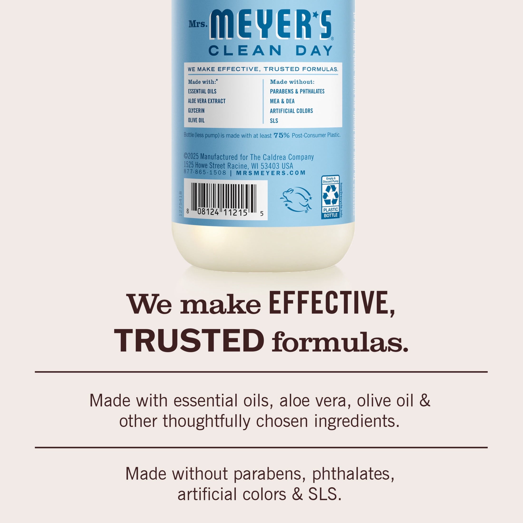Mrs. Meyer’s Clean Day Hand Soap - Rain Water Scent, 12.5 Fl Oz