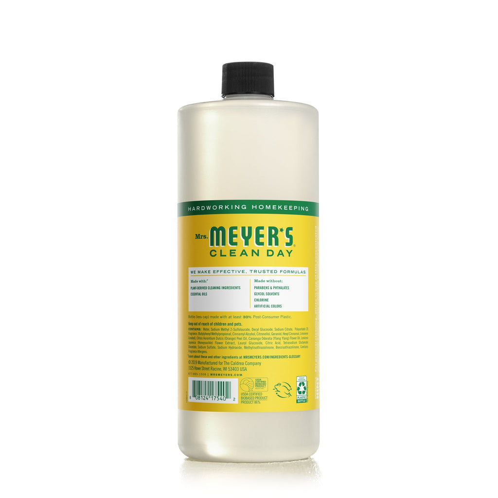 Mrs. Meyer's Clean Day Multi-Surface Everyday Concentrate - Honeysuckle Scent, 32 Fl Oz Bottle