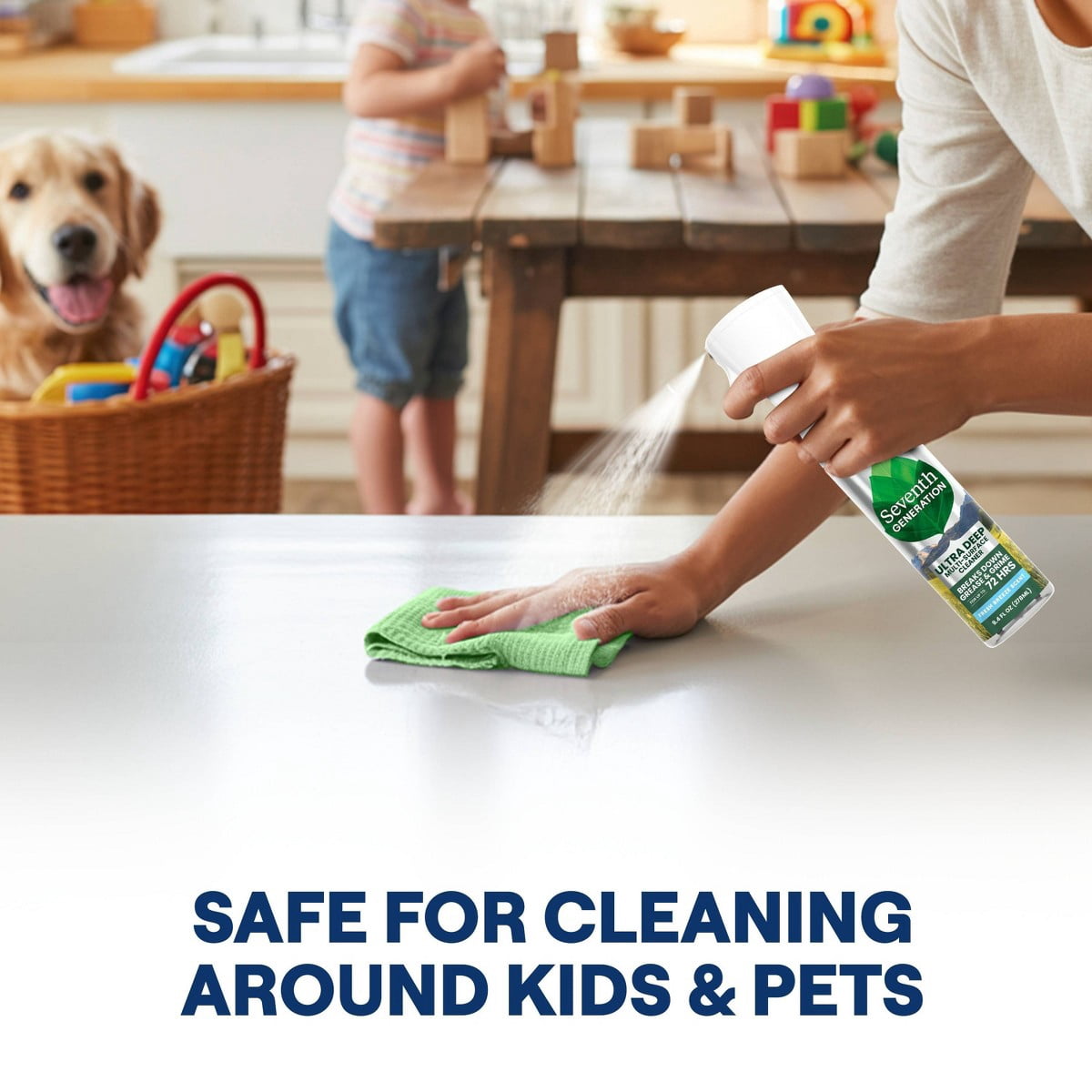 Seventh Generation Fresh Ultra Deep Multi Surface All-Purpose Cleaners - 9.4 fl oz: Liquid - Spray Bottle, Mirrors, Granite