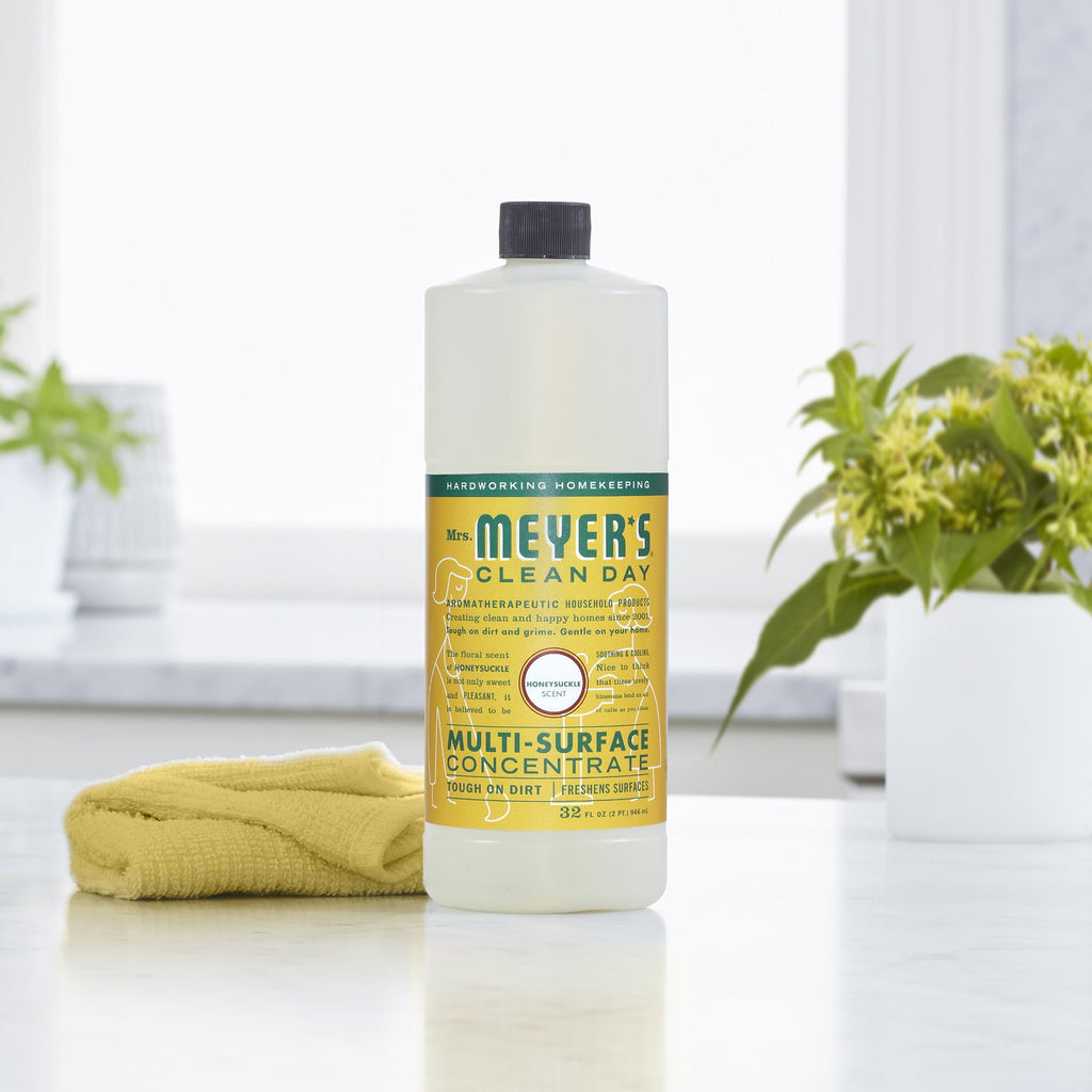 Mrs. Meyer's Clean Day Multi-Surface Everyday Concentrate - Honeysuckle Scent, 32 Fl Oz Bottle