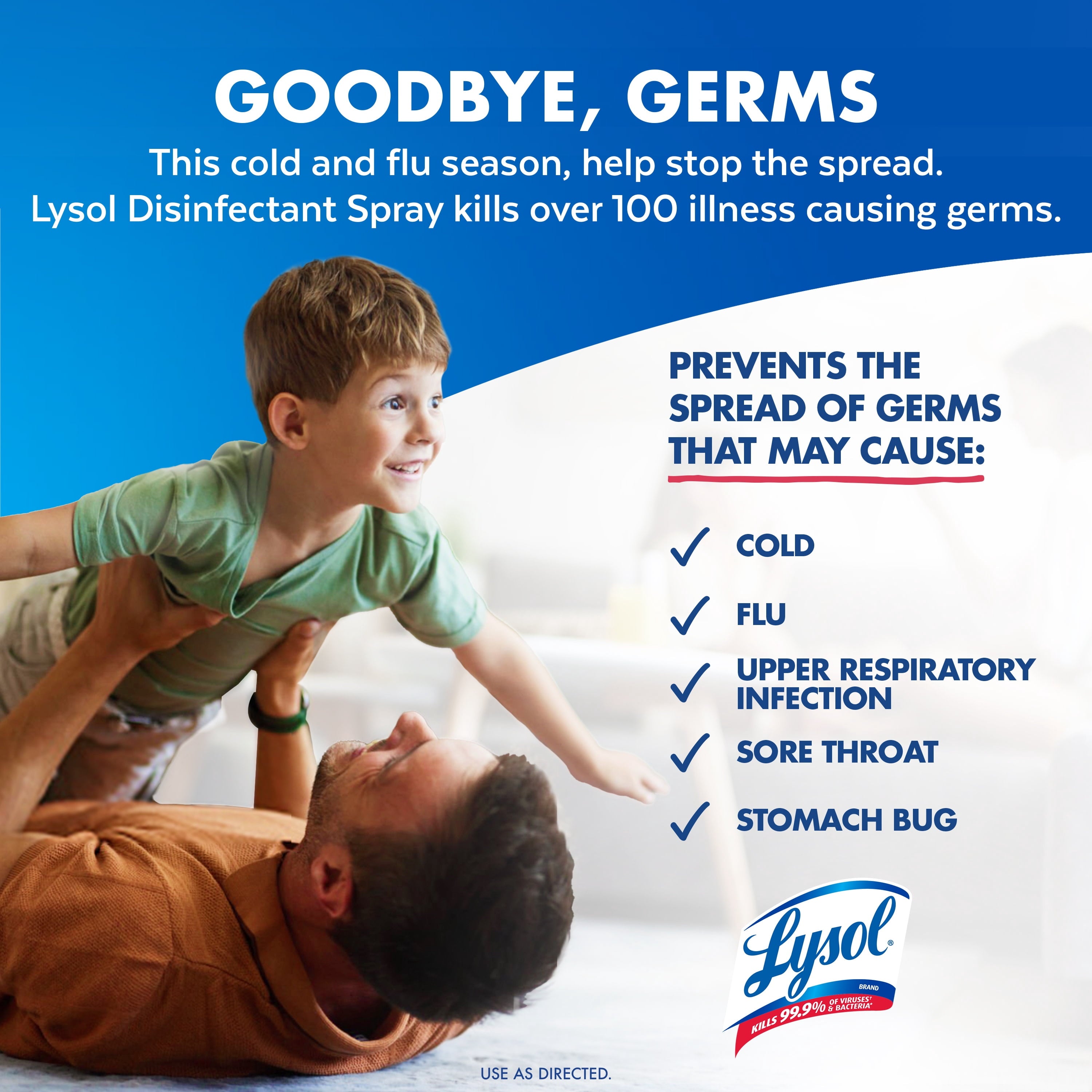 Lysol Disinfectant Spray - Sanitizing and Antibacterial Spray, Deodorizer, Crisp Linen, 19 oz (Pack of 2)