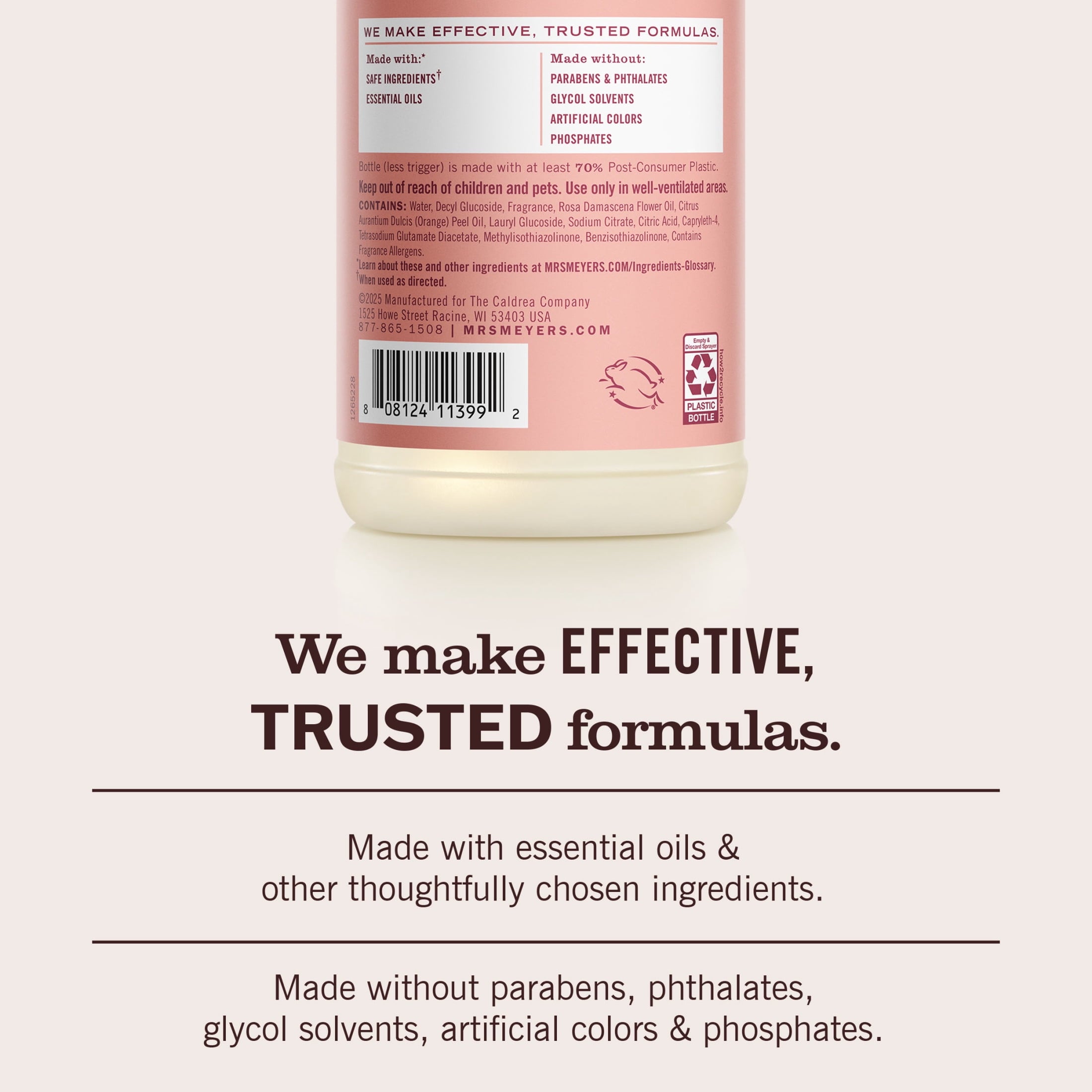Mrs. Meyer's Clean Day Multi-Surface Everyday Cleaner - Rose Scent, 16 Fl Oz
