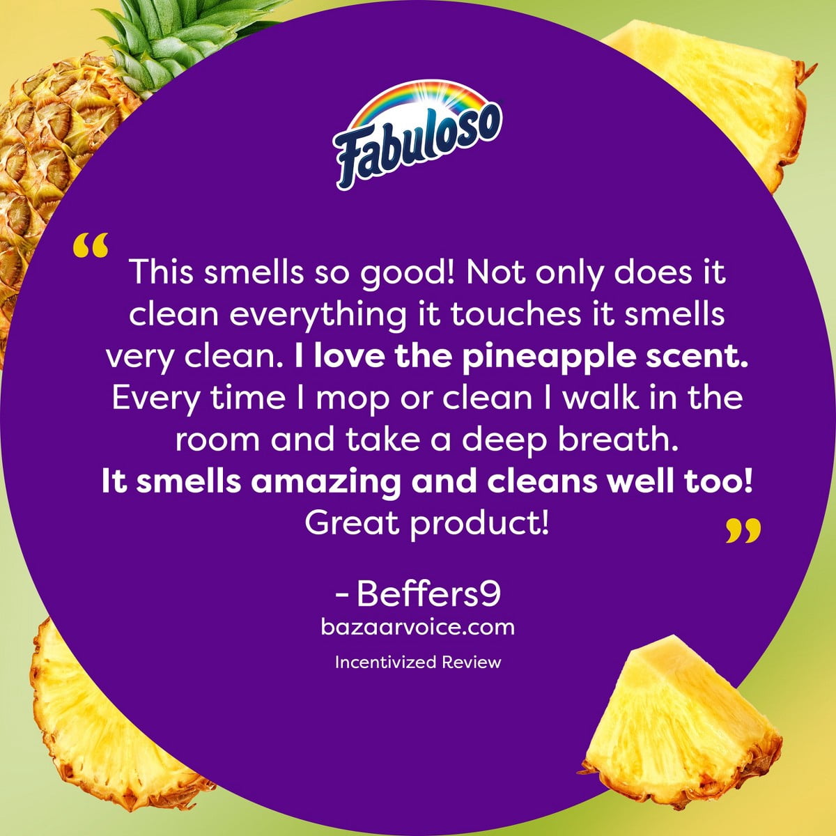 Fabuloso Pineapple Liquid All-Purpose Cleaners - 56oz: Multi-Surface - Furniture, Floor Usage