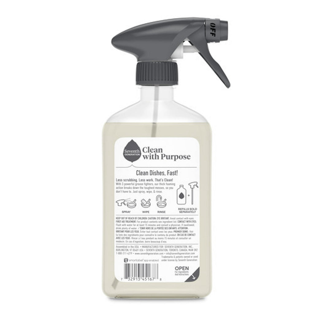 Seventh Generation Power+ Foaming Dish Soap Spray - Honey Crisp Apple Scent, 16 fl oz - 3-Pack