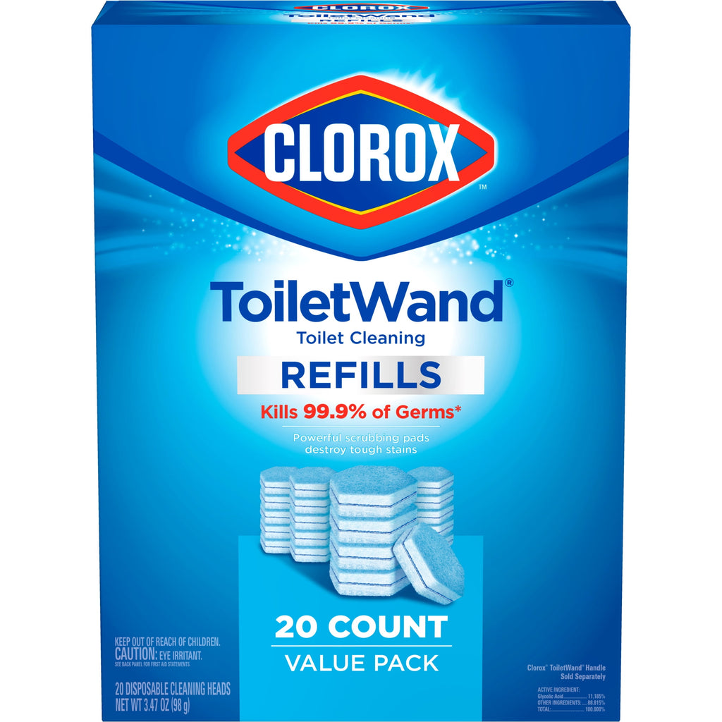 Clorox ToiletWand Toilet Cleaning Refills - Disinfecting Scrubbing Pads, 20 Count