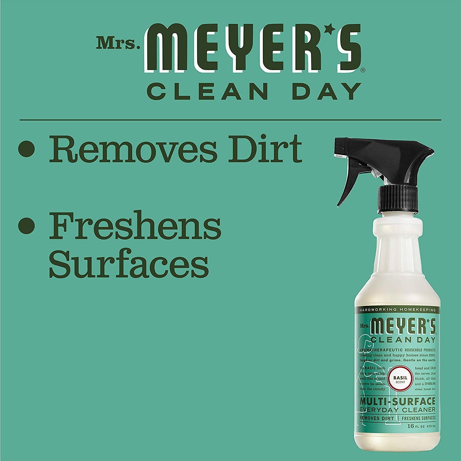 Mrs. Meyer's Clean Day Multi-Surface Cleaner - Basil, 16 oz