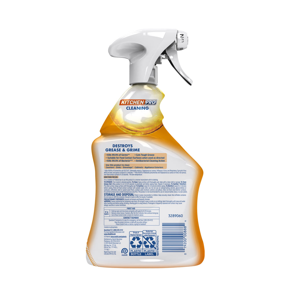 LYSOL® Kitchen Pro Antibacterial Cleaner - Trigger 9/22 fl oz. - 2-Pack