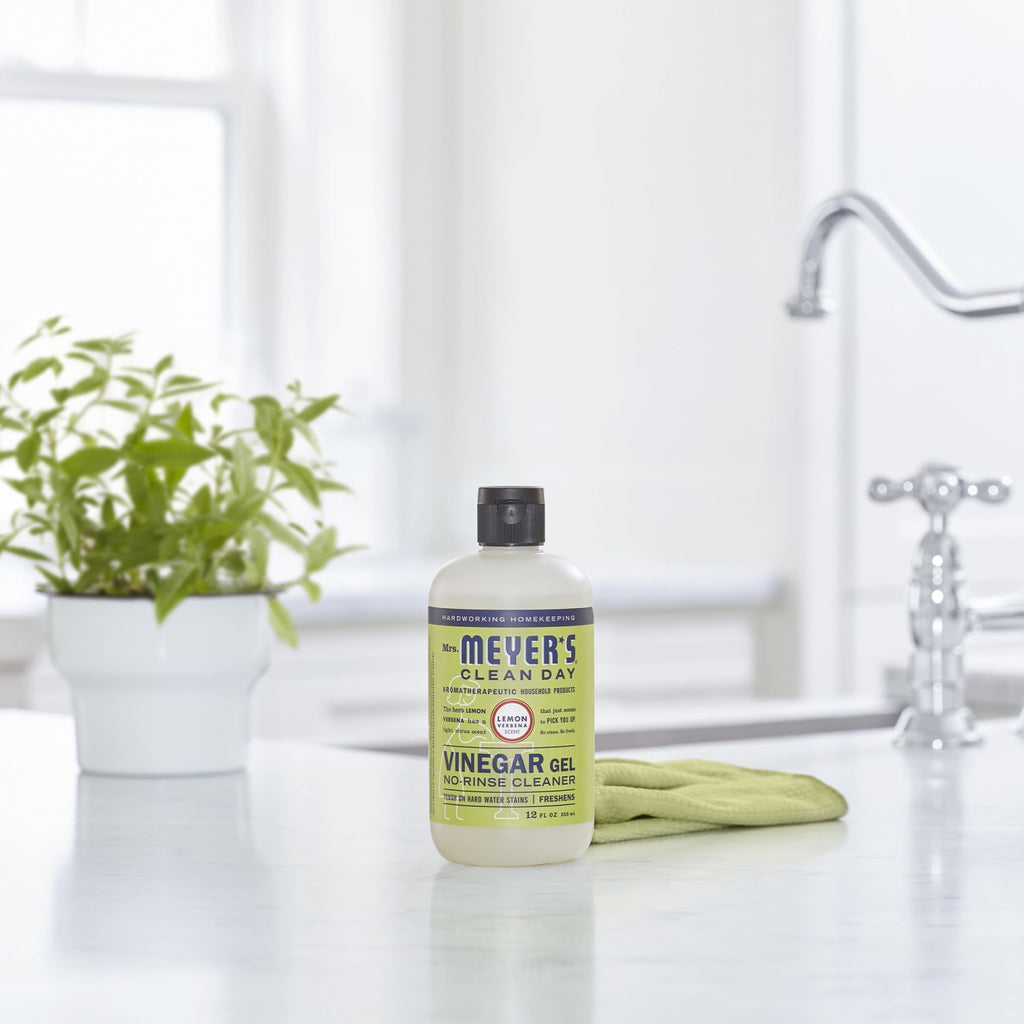 Mrs. Meyer's Clean Day Vinegar Gel Cleaner - Lemon Verbena Scent, 12 Ounce Bottle