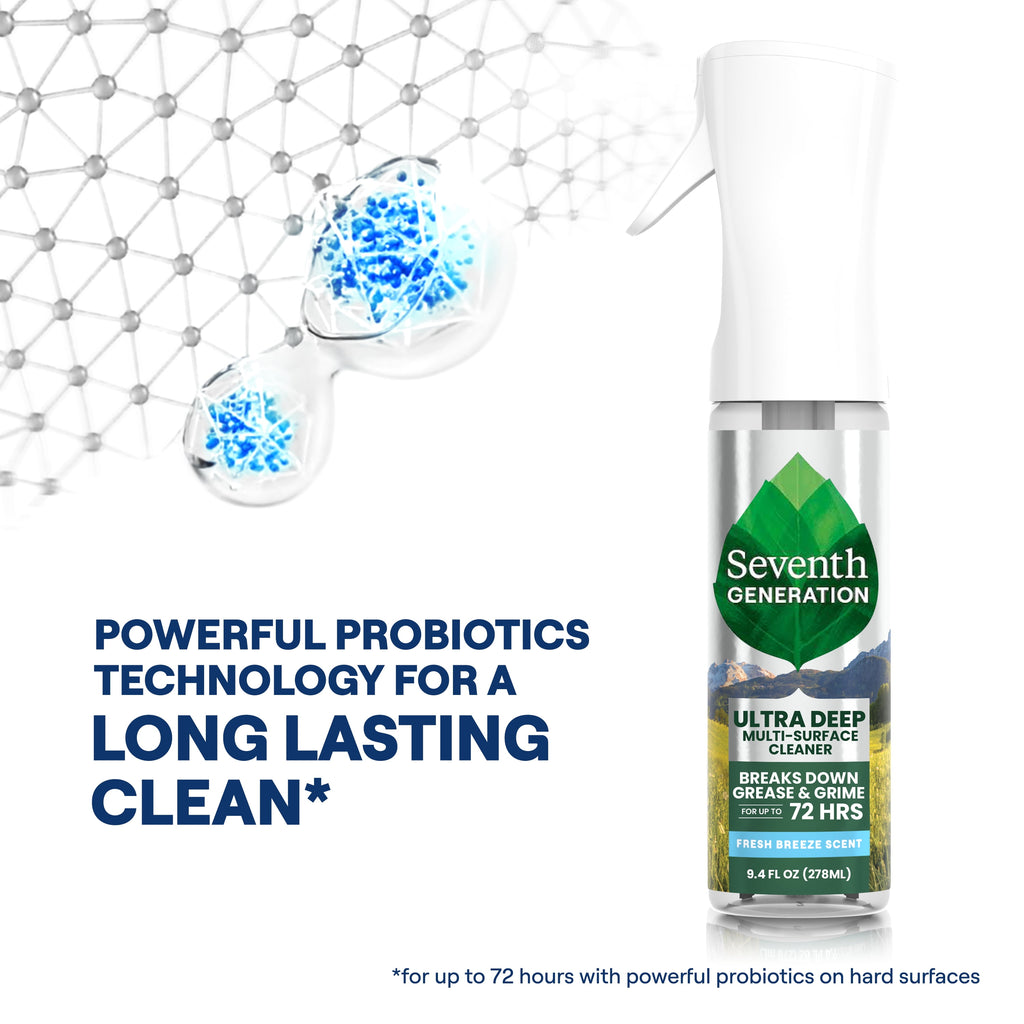 Seventh Generation Ultra Deep Multi‑Surface Cleaner - Fresh Breeze, 9.4 fl oz