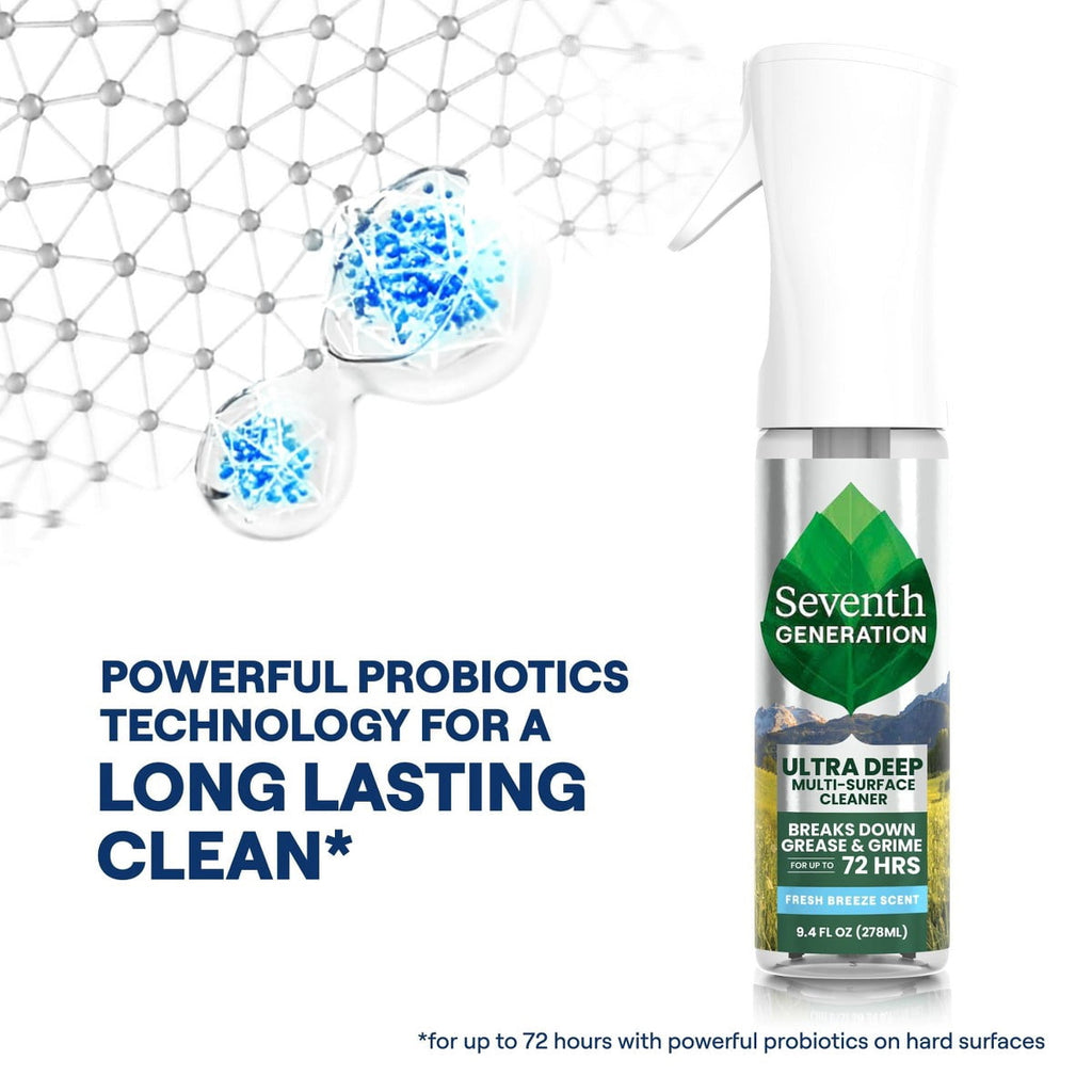 Seventh Generation Fresh Ultra Deep Multi Surface All-Purpose Cleaners - 9.4 fl oz: Liquid - Spray Bottle, Mirrors, Granite