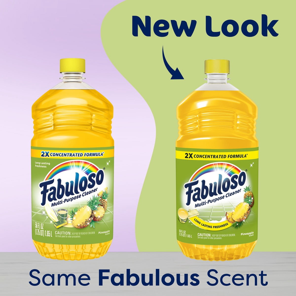 Fabuloso Pineapple Liquid All-Purpose Cleaners - 56oz: Multi-Surface - Furniture, Floor Usage