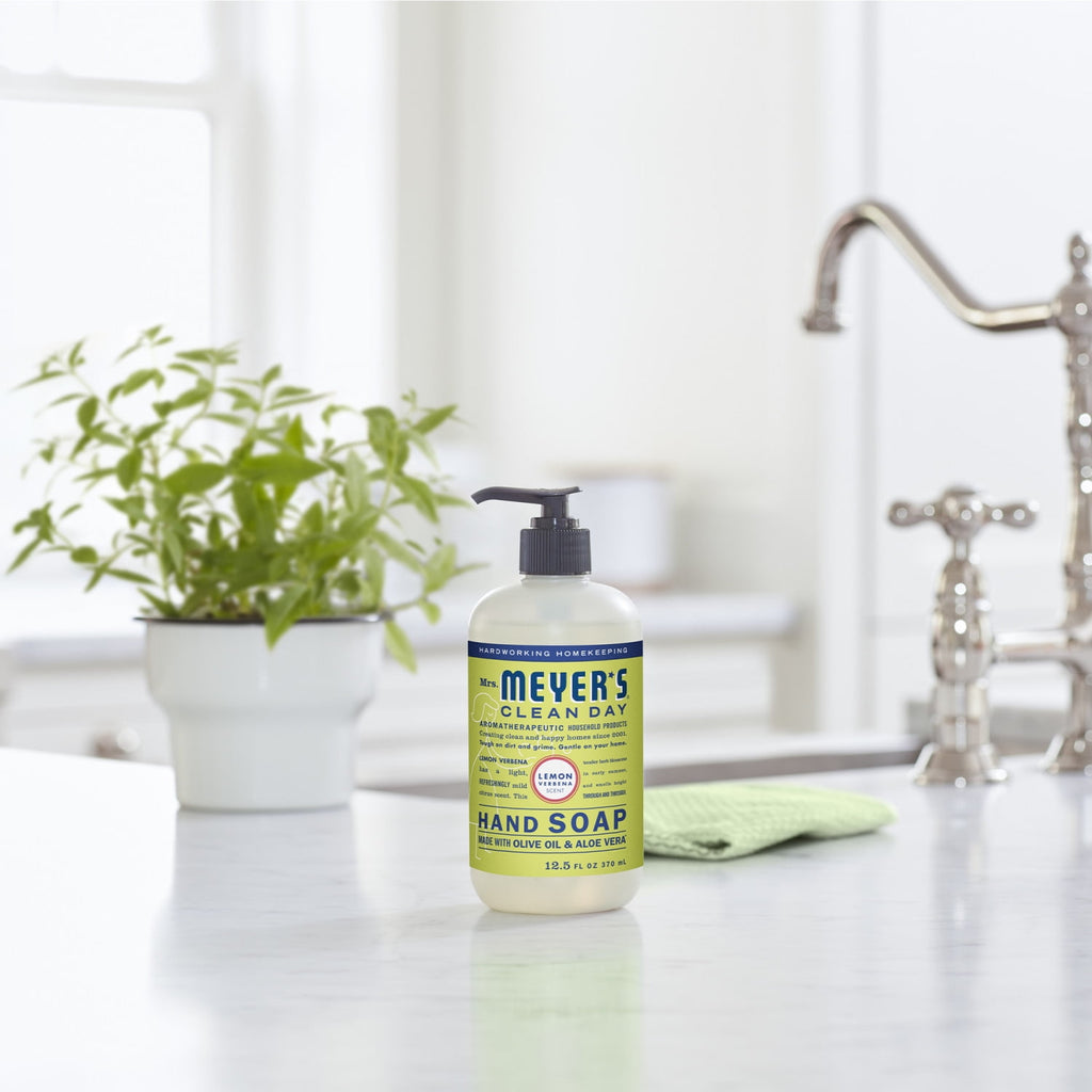 Mrs. Meyer's Clean Day Liquid Hand Soap - Lemon Verbena Scent, 12.5 Ounce Bottle