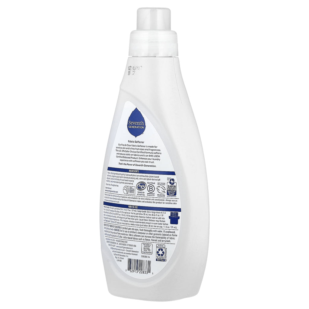 Seventh Generation Fabric Softener - Free & Clear 32 fl oz Liq
