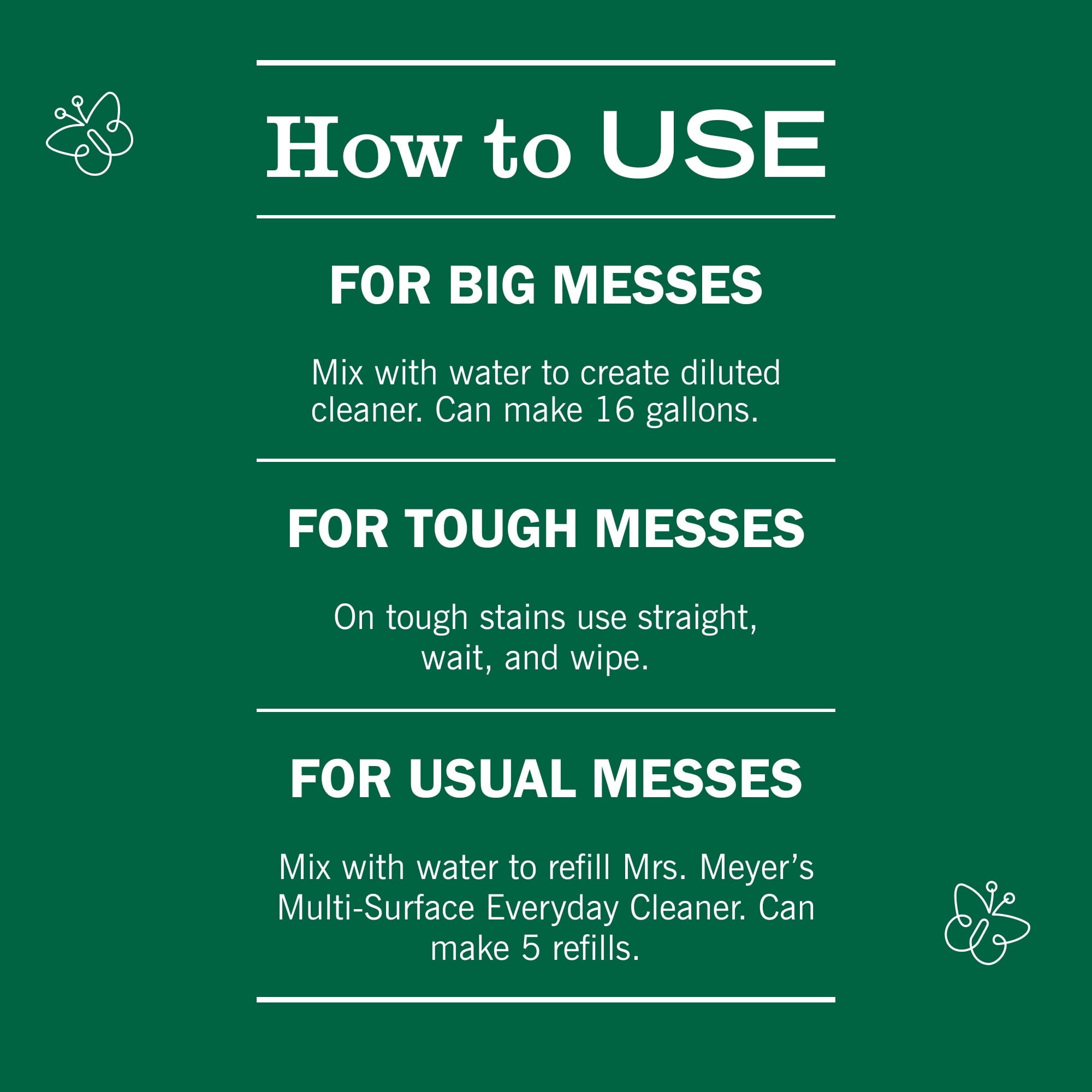 Mrs. Meyer's Clean Day Multi-Surface Everyday Concentrate - Basil Scent, 32 Fl Oz