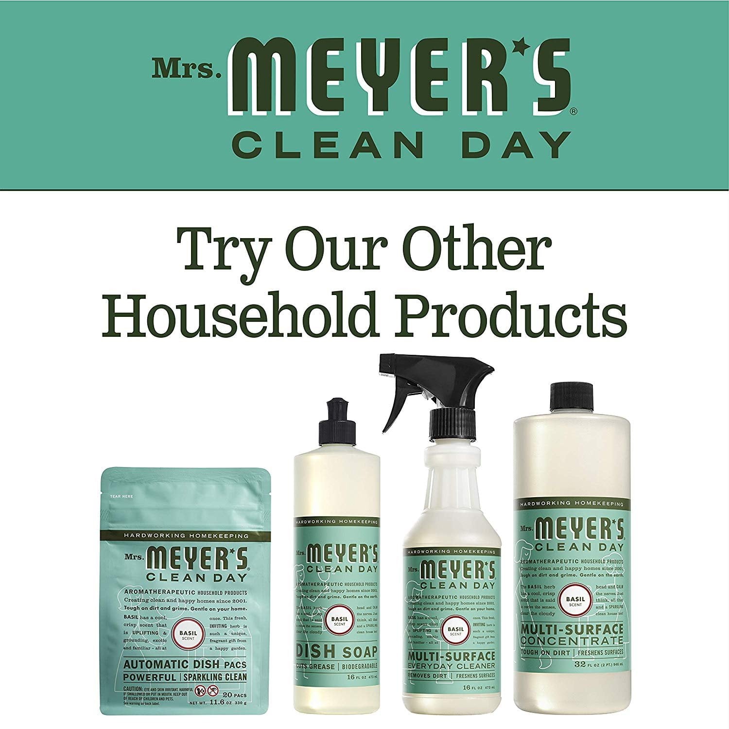 Mrs. Meyer's Clean Day Multi-Surface Cleaner - Basil, 16 oz