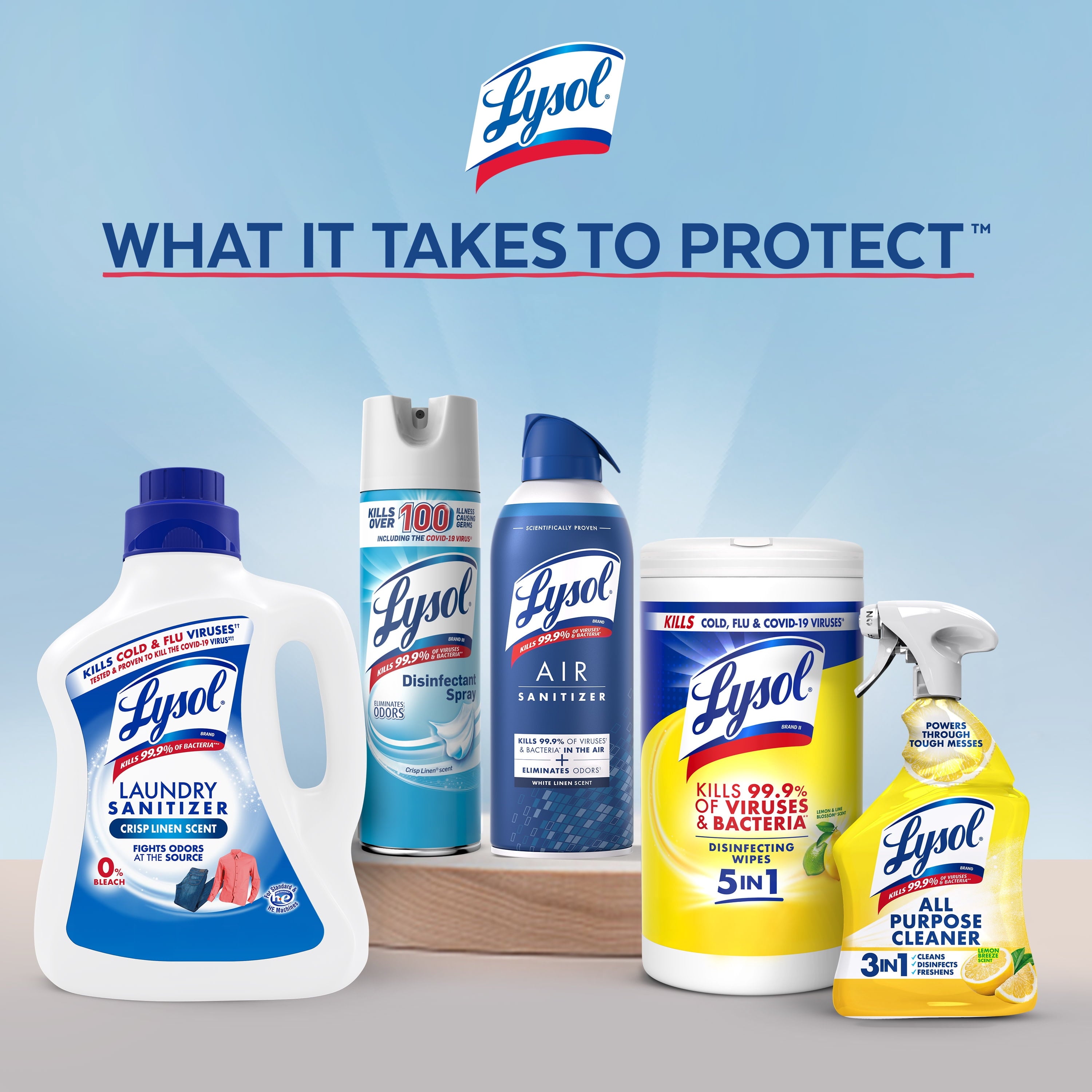 Lysol All-Purpose Spray Cleaner for Sanitizing and Disinfecting - Lemon, 32 fl oz, Pack of 2