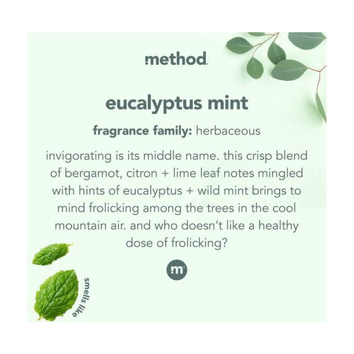 Method Eucalyptus Mint Cleaning Products Bathroom Cleaner Tub + Tile Spray Bottle - 28 fl oz