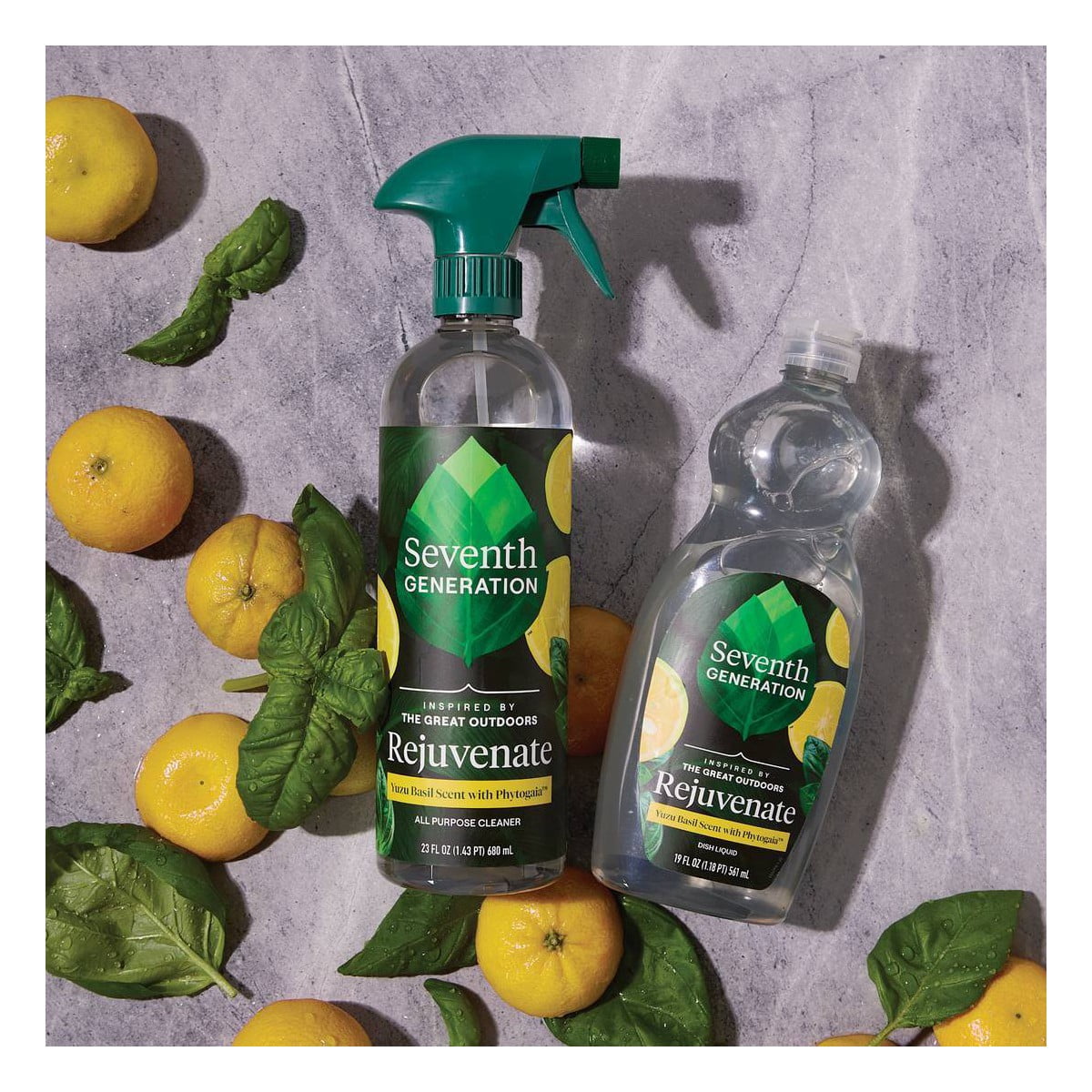 Seventh Generation Rejuvenating Yuzu Basil Liquid Dish Soap - 19 fl oz
