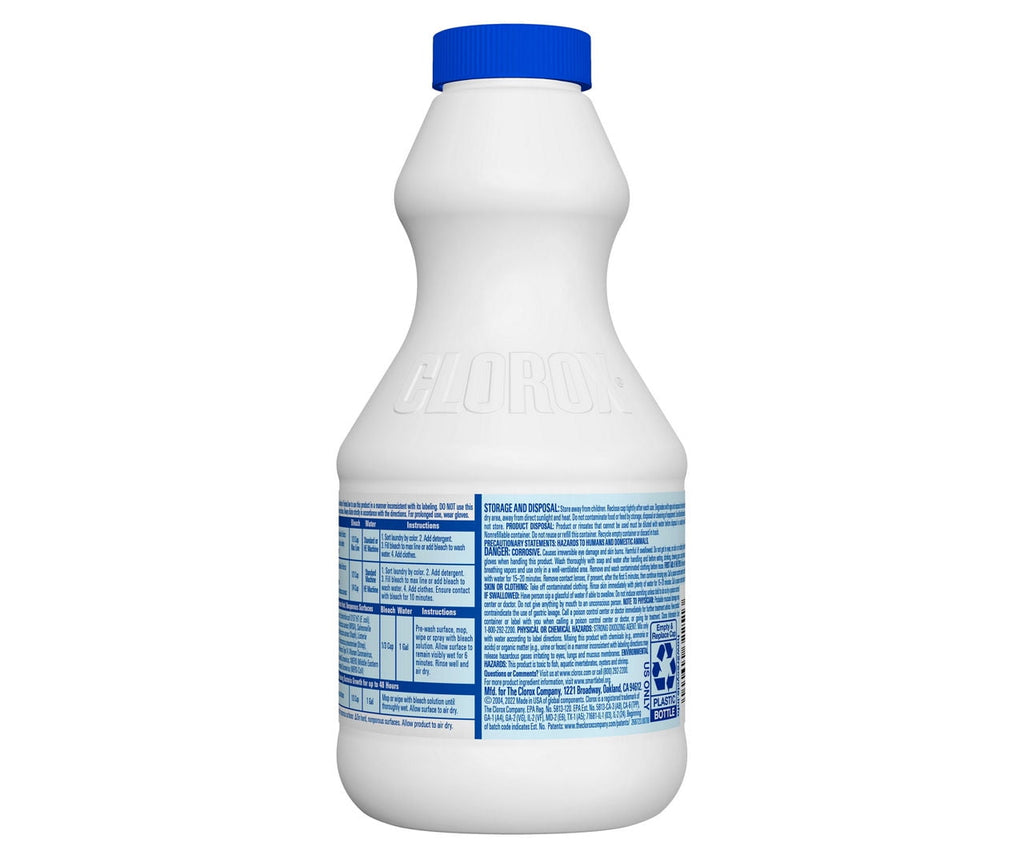 Clorox Disinfecting Bleach Regular 24 fl oz - Household Cleaner 1 Bottle