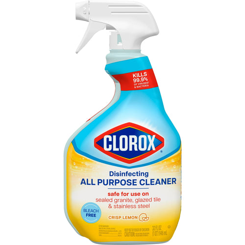 Clorox Disinfecting Bleach-Free All-Purpose Cleaner - Crisp Lemon, 32 fl oz 2 pack