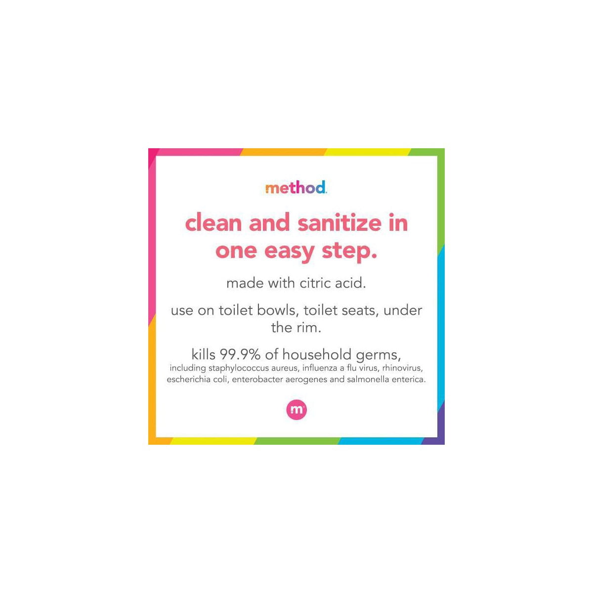 Method Spearmint Cleaning Products Antibacterial Toilet Bowl Cleaner - 24 fl oz