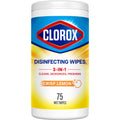 Clorox Disinfecting Wipes Limited Edition Back to School - Bleach Free, Crisp Lemon, 75 Count