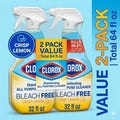 Clorox Disinfecting Bleach-Free All-Purpose Cleaner - Crisp Lemon, 32 fl oz 2 pack