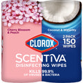 Clorox Scentiva Disinfecting Wipes - Value Pack, 75 Count Each, Pack of 2