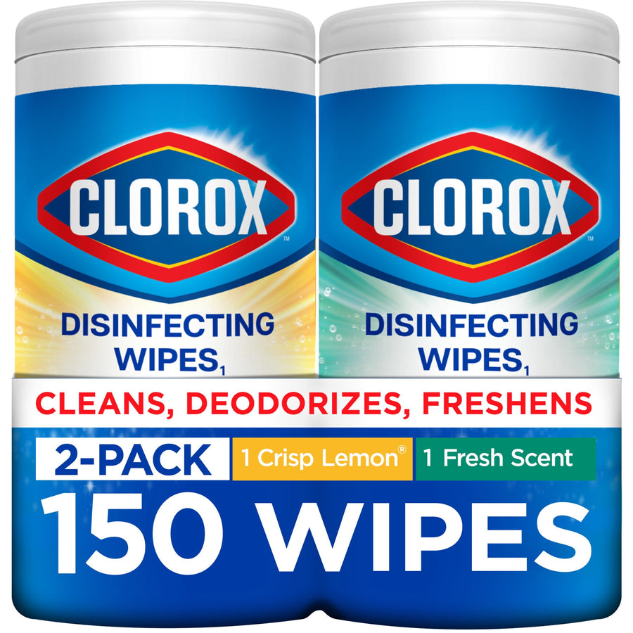 Clorox Disinfecting Cleaning Wipes Back to School Variety Pack - 75 Count Each, Pack of 2