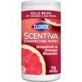 Clorox Scentiva Bleach-Free Cleaning Wipes - Grapefruit & Orange Blossom, 75 Count
