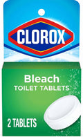 Clorox Ultra Clean Toilet Tablets Bleach 2 Count - 3.5 Oz Each (Pack May Vary)