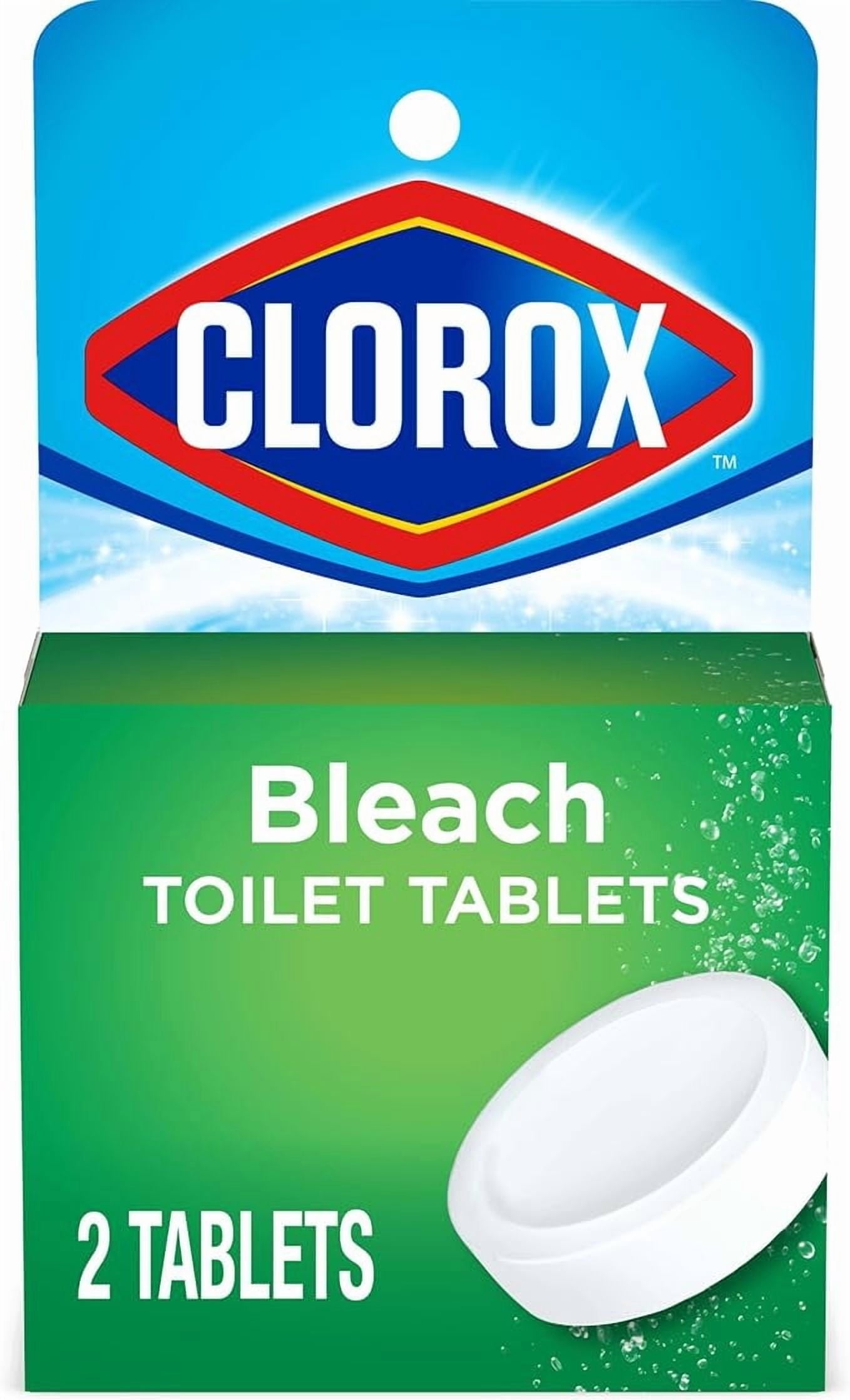Clorox Ultra Clean Toilet Tablets Bleach 2 Count - 3.5 Oz Each (Pack May Vary)