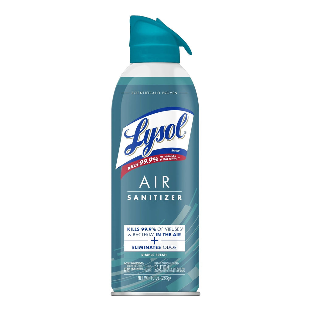 Lysol Air Sanitizer Spray - Air Sanitizer and Bacterial Odor Eliminating, Simple Fresh, 10 oz
