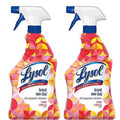 Lysol All-Purpose Cleaner - Sanitizing and Disinfecting Spray, To Clean and Deodorize, Mango & Hibiscus Scent, 32Oz (Pack of 2)